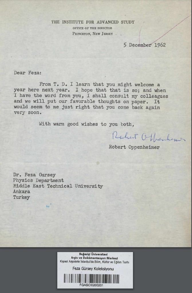 oppenheimer mektup